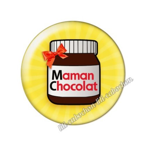 Cabochon résine a coller 25 mm maman al10