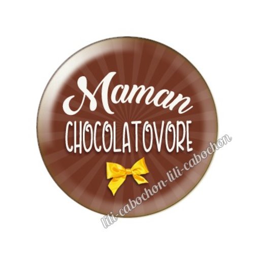 Cabochon résine a coller 25 mm maman al12