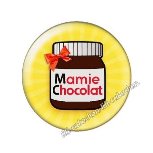 Cabochon résine a coller 25 mm mamie al20
