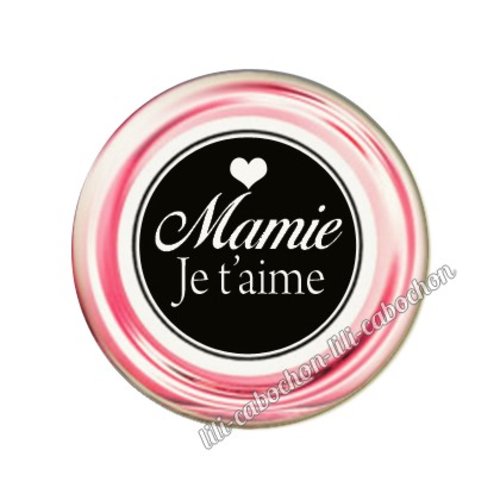 Cabochon résine a coller 25 mm mamie al21