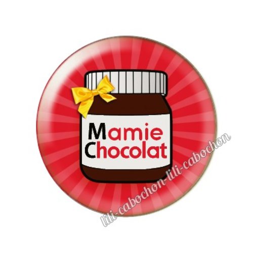 Cabochon résine a coller 25 mm mamie al23