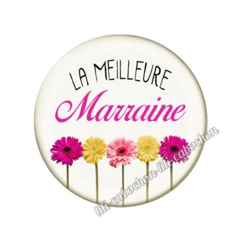 Cabochon résine a coller 25 mm marraine al27