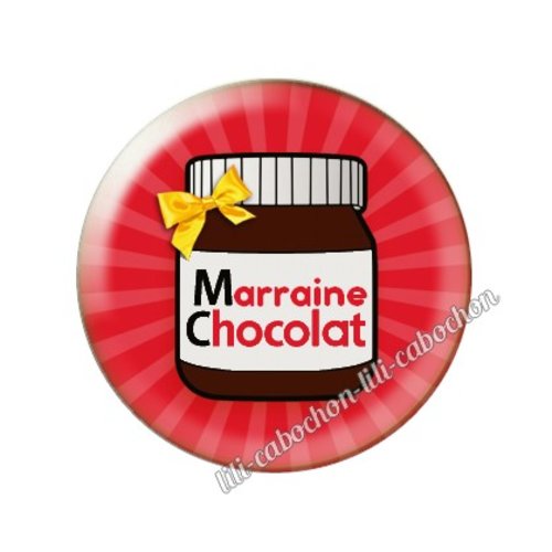 Cabochon résine a coller 25 mm marraine a30