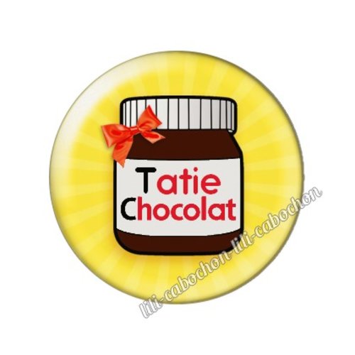 Cabochon résine a coller 25 mm tatie a42