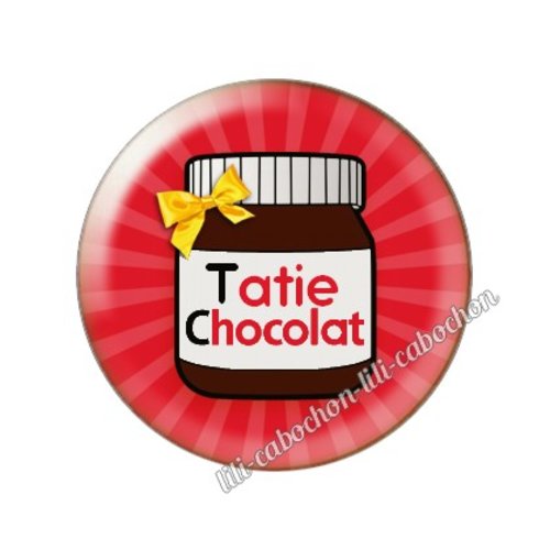 Cabochon résine a coller 25 mm tatie a45