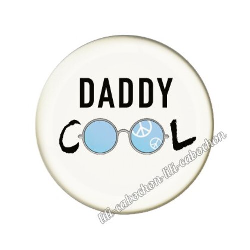 Cabochon résine a coller 25 mm papa a47