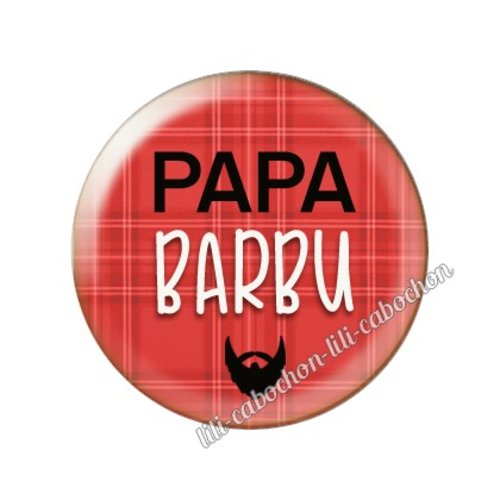 Cabochon résine a coller 25 mm papa a55