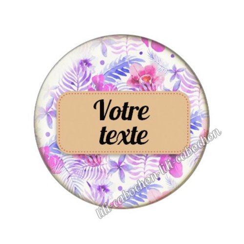 Cabochon résine a coller 25 mm à personnaliser a61