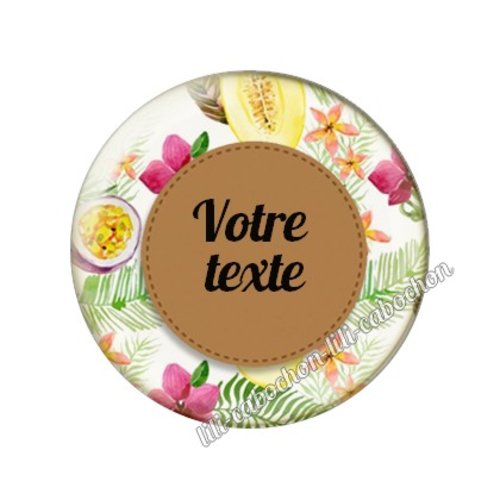 Cabochon résine a coller 25 mm à personnaliser a69