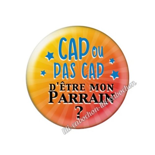 Cabochon résine a coller 25 mm parrain am56