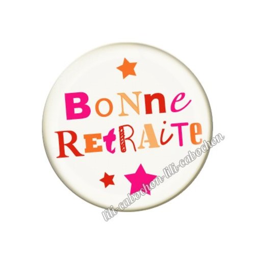 Cabochon résine a coller 25 mm retraite am61