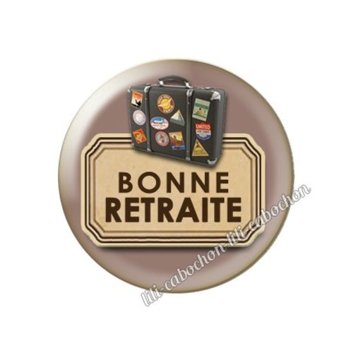 Cabochon résine a coller 25 mm retraite am64