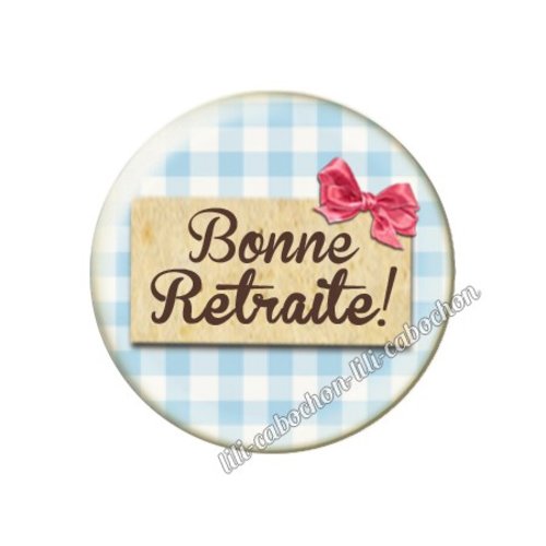 Cabochon résine a coller 25 mm retraite am67