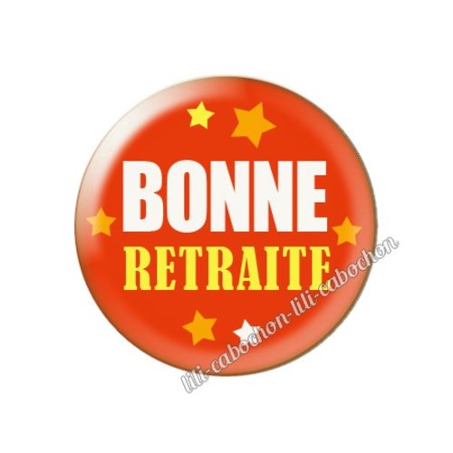 Cabochon résine a coller 25 mm retraite am73