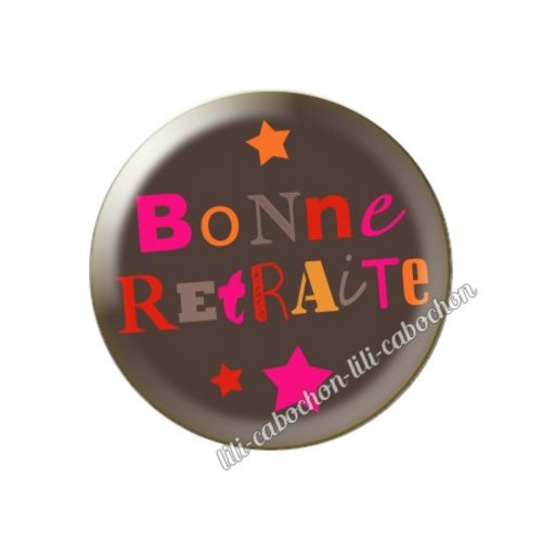 Cabochon résine a coller 25 mm retraite am74