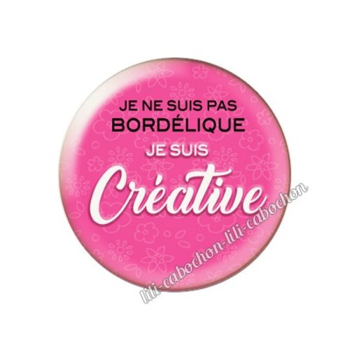 Cabochon résine a coller 25 mm créative am75