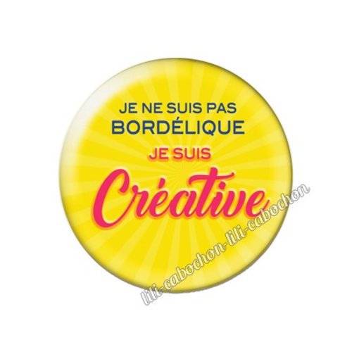 Cabochon résine a coller 25 mm créative am80