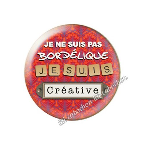 Cabochon résine a coller 25 mm créative am82