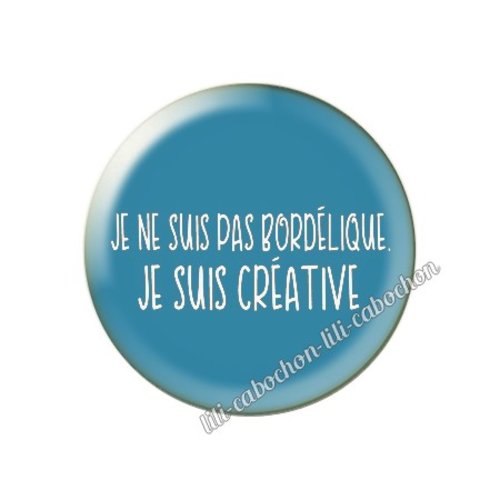 Cabochon résine a coller 25 mm créative am88