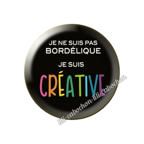 Cabochon résine a coller 25 mm créative am89