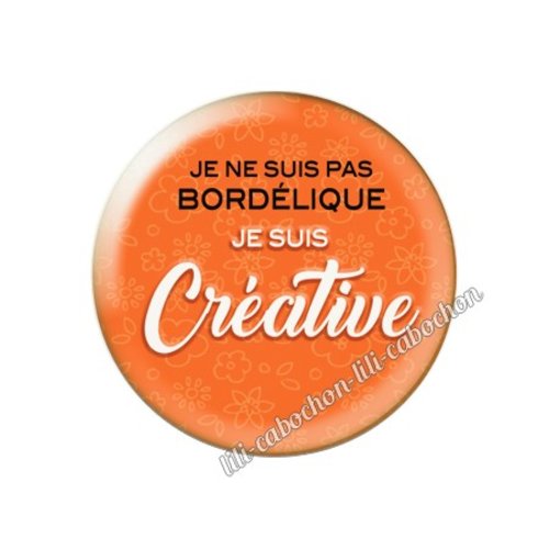 Cabochon résine a coller 25 mm créative am90