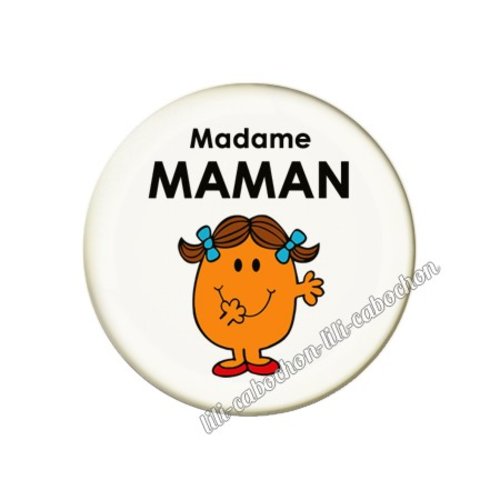 Cabochon résine a coller 25 mm maman am101