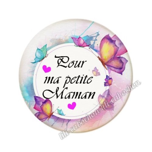 Cabochon résine a coller 25mm maman mm10