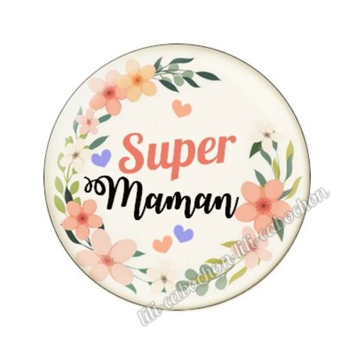 Cabochon résine a coller 25mm maman mm13