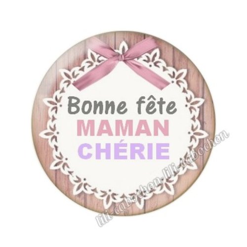 Cabochon résine a coller 25mm maman mm20