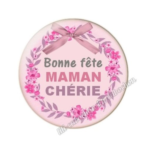 Cabochon résine a coller 25mm maman mm21