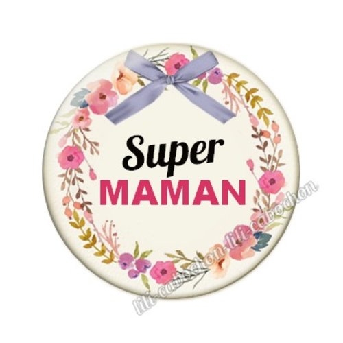 Cabochon résine a coller 25mm maman mm26