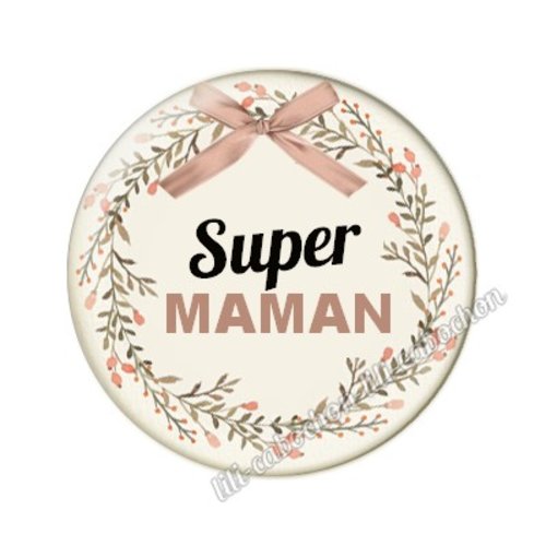 Cabochon résine a coller 25mm maman mm27