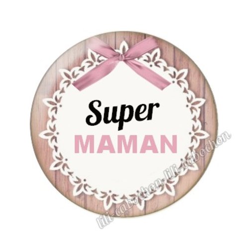 Cabochon résine a coller 25mm maman mm30