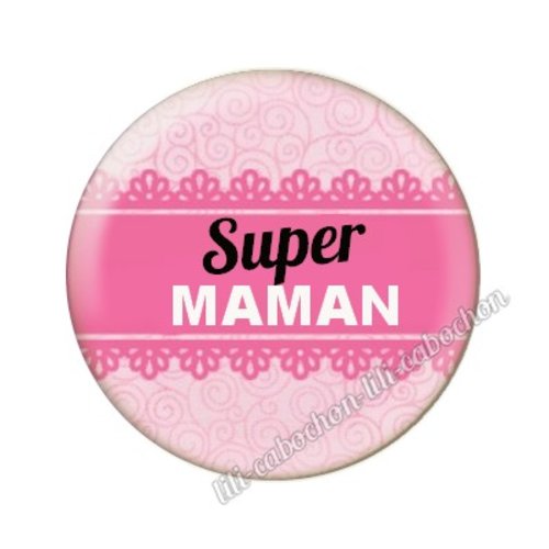 Cabochon résine a coller 25mm maman mm32