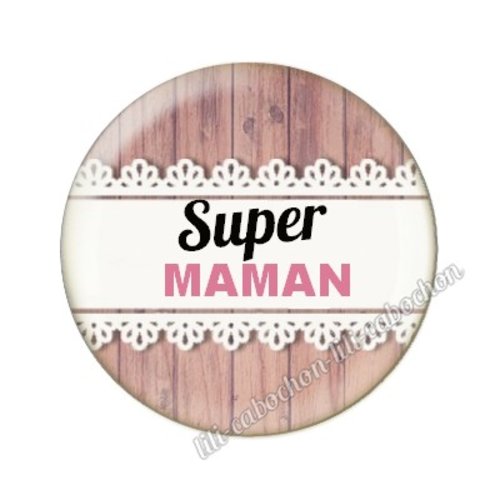 Cabochon résine a coller 25mm maman mm33