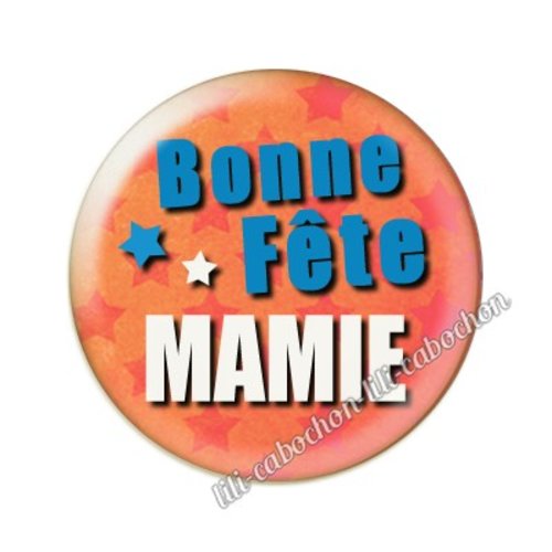 Cabochon résine a coller 25mm maman mm84