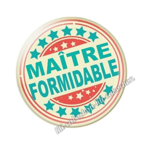 Cabochon résine a coller 25mm maître mm3