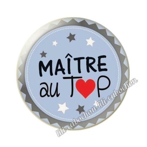 Cabochon résine a coller 25mm maître mm5