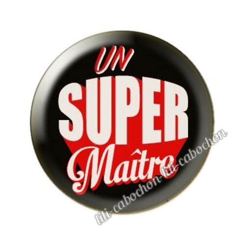 Cabochon résine a coller 25mm maître mm154