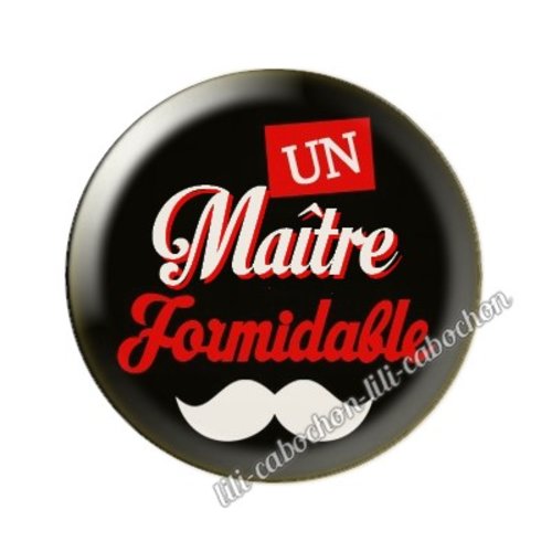 Cabochon résine a coller 25mm maître mm156