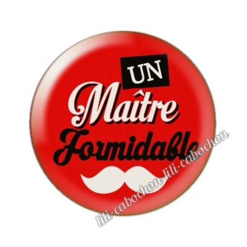 Cabochon résine a coller 25mm maître mm158