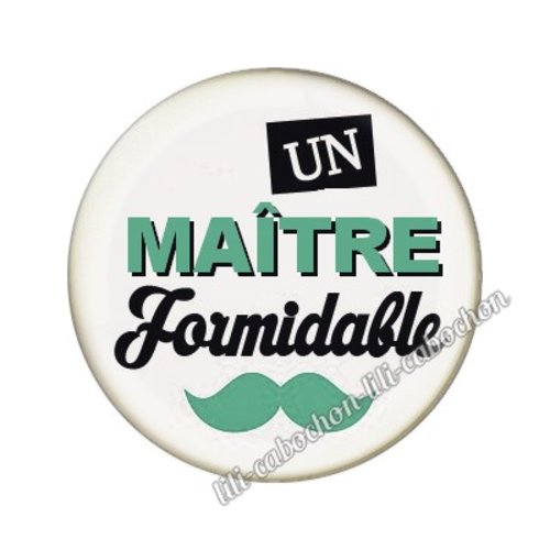 Cabochon résine a coller 25mm maître mm165