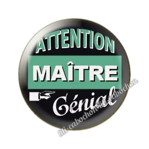 Cabochon résine a coller 25mm maître mm167