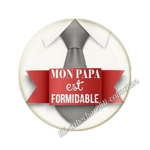 Cabochon résine a coller 25mm papa mm3