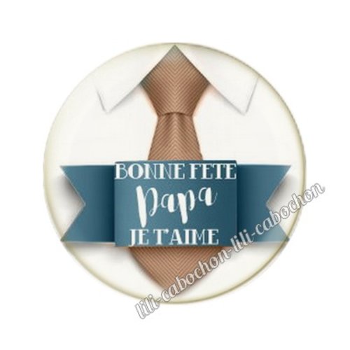 Cabochon résine a coller 25mm papa mm5