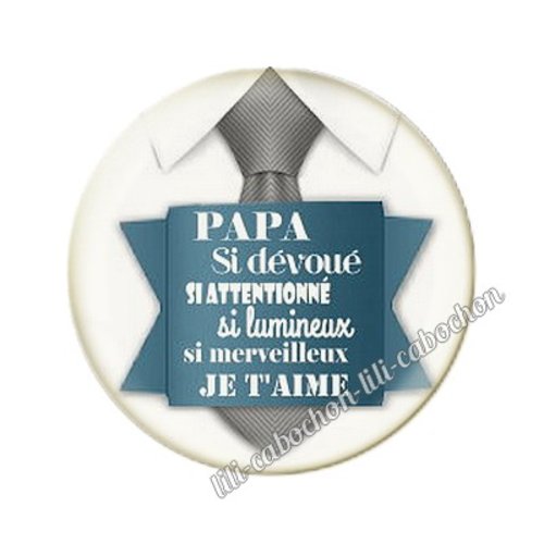 Cabochon résine a coller 25mm papa mm8
