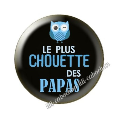 Cabochon résine a coller 25mm papa mm51