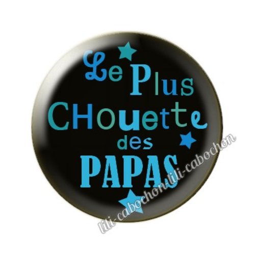 Cabochon résine a coller 25mm papa mm54