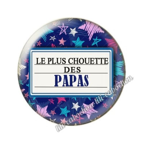 Cabochon résine a coller 25mm papa mm55