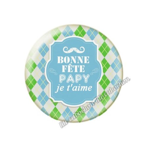 Cabochon résine a coller 25mm papy pp24